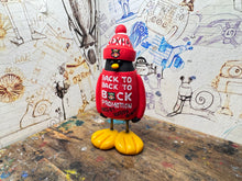 Load image into Gallery viewer, Wrexham AFC back to back to back promotion T-shirt penguin with woolly hat