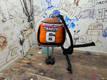 Load image into Gallery viewer, Sheffield Steelers with tansey on back. Car mirror keyring handmade