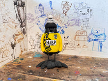 Load image into Gallery viewer, Notts County magpie retro kit 1995 away with woolly hat