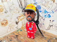 Load image into Gallery viewer, Lewis Hamilton cartoon character car mirror keyring