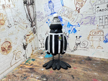 Load image into Gallery viewer, Notts County magpie home 1960s kit with woolly hat