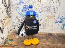 Load image into Gallery viewer, Peterborough United penguin 2011/12 with football and woolly hat