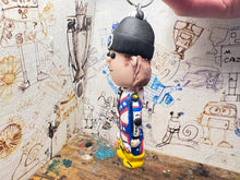 Load image into Gallery viewer, Harley Prebble cartoon character car mirror keyring