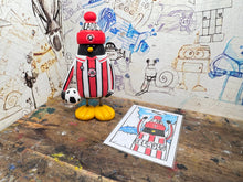 Load image into Gallery viewer, trading card Sheffield United penguin 1978 with football and woolly & trading card