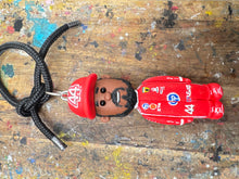 Load image into Gallery viewer, Lewis Hamilton cartoon character car mirror keyring