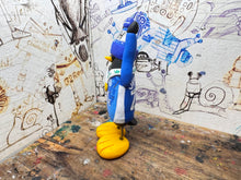 Load image into Gallery viewer, Peterborough United penguin 2025 shirt with vertu trophy winners 2025 on the back with woolly hat