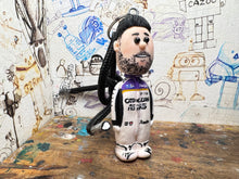Load image into Gallery viewer, Dan rowbottom btcc cartoon character car mirror keyring