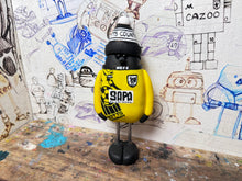 Load image into Gallery viewer, Notts County magpie woolly hat rear mirror car keyring or Christmas tree, decoration 1995 away shirt 