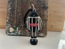 Load image into Gallery viewer, Notts County magpie rear mirror, car keyring or Christmas tree, decoration 2024 shirt