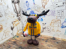 Load image into Gallery viewer, FA Cup football Mansfield town stag with his 2025/26 shirt & FA Cup football