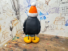 Load image into Gallery viewer, Sheffield Steelers penguin Christmas snowman jumper with woolly hat ice hockey