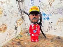 Load image into Gallery viewer, Lewis Hamilton cartoon character car mirror keyring