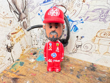 Load image into Gallery viewer, Lewis Hamilton cartoon character car mirror keyring