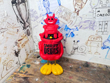 Load image into Gallery viewer, Cardiff devils hoodie penguin with little devil (penguin)