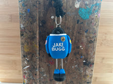 Load image into Gallery viewer, Notts County magpie rear mirror, car keyring or Christmas tree, decoration 2024 away shirt