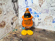 Load image into Gallery viewer, Sheffield Steelers hoodie penguin with woolly hat penguin (challenge cups champions)