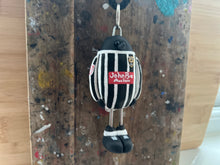 Load image into Gallery viewer, Notts County magpie rear mirror, car keyring or Christmas tree, decoration 2024 shirt
