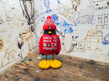 Load image into Gallery viewer, Wrexham AFC back to back to back promotion T-shirt penguin with woolly hat