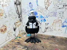 Load image into Gallery viewer, Notts County magpie top 1992 kit with woolly hat