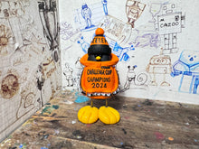 Load image into Gallery viewer, Sheffield Steelers hoodie penguin with woolly hat penguin (challenge cups champions)