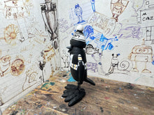 Load image into Gallery viewer, Notts County magpie top 1992 kit with woolly hat