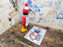 Load image into Gallery viewer, trading card Southampton penguin 1985 with football and woolly & trading card