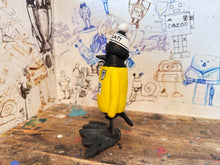 Load image into Gallery viewer, Notts County magpie retro kit 1995 away with woolly hat