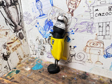 Load image into Gallery viewer, Notts County magpie woolly hat rear mirror car keyring or Christmas tree, decoration 1995 away shirt 