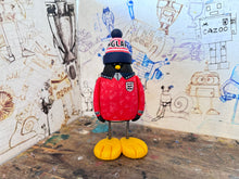 Load image into Gallery viewer, England penguins 1992 red shirt with woolly hat