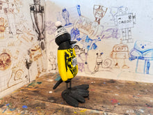 Load image into Gallery viewer, Notts County magpie retro kit 1995 away with woolly hat