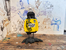 Load image into Gallery viewer, Notts County magpie retro kit 1995 away with woolly hat