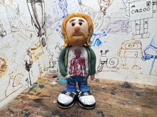Load image into Gallery viewer, Nirvana Kurt Cobain anatomy T-shirt cartoon character handmade