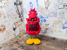 Load image into Gallery viewer, Cardiff devils hoodie penguin with little devil (penguin)