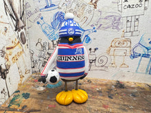 Load image into Gallery viewer, Queens Park Rangers penguin 1985/86 with football and woolly hat