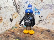 Load image into Gallery viewer, Peterborough United goalkeeper penguin 2023/2024 with football and woolly hat (black)