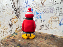 Load image into Gallery viewer, Wrexham AFC back to back to back promotion T-shirt penguin with woolly hat