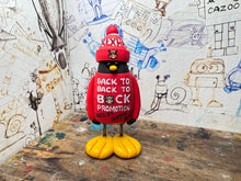 Load image into Gallery viewer, Wrexham AFC back to back to back promotion T-shirt penguin with woolly hat