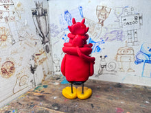 Load image into Gallery viewer, Cardiff devils hoodie penguin with little devil (penguin)