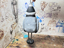 Load image into Gallery viewer, Notts County Christmas jumper, magpie rear mirror, car keyring or Christmas tree, decoration snowman jumper 