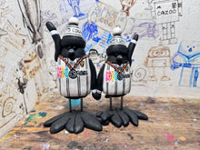 Load image into Gallery viewer, National League play-off winners 2023 Notts County magpies with woolly hats celebration