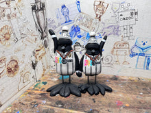 Load image into Gallery viewer, National League play-off winners 2023 Notts County magpies with woolly hats celebration