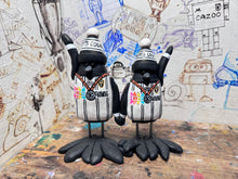 Load image into Gallery viewer, National League play-off winners 2023 Notts County magpies with woolly hats celebration