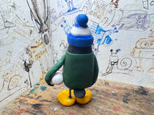 Load image into Gallery viewer, Peterborough United goalkeeper penguin 2025/2026 with football and woolly hat (green)