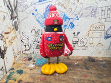 Load image into Gallery viewer, Wrexham AFC Christmas jumper with football penguin with woolly hat