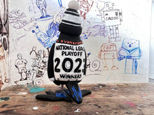 Load image into Gallery viewer, Notts County magpie national league playoff winners 2023 shirt with woolly hat