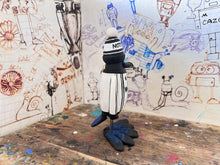 Load image into Gallery viewer, Notts County magpie retro kit 1984/86 with woolly hat