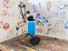 Load image into Gallery viewer, Notts County magpie away 2024 kit with woolly hat