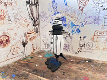 Load image into Gallery viewer, Notts County magpie retro kit 1984/86 with woolly hat