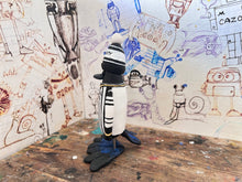 Load image into Gallery viewer, Notts County magpie retro kit 1993/94 with woolly hat no