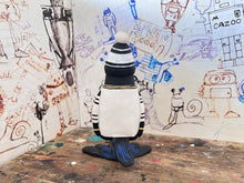 Load image into Gallery viewer, Notts County magpie retro kit 1993/94 with woolly hat no